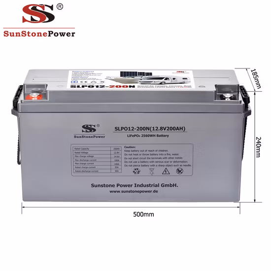 12V LiFePO4 Batteries 12V 200ah Lithium Solar Storage Deep Cycle Battery