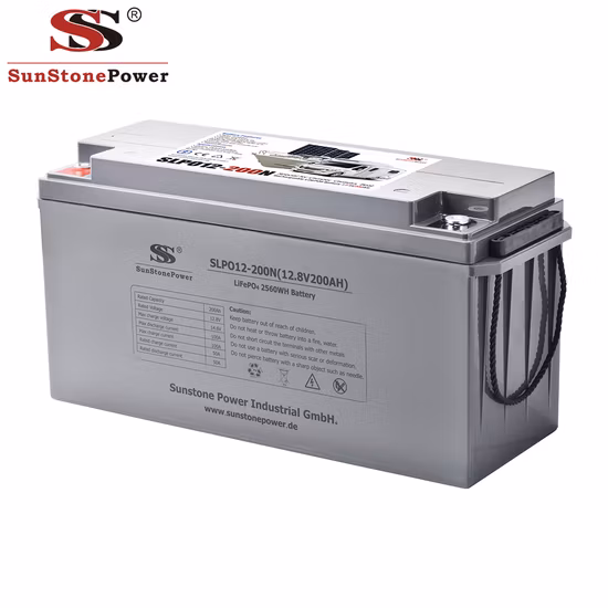 12-V-LiFePO4-Batterien 12-V-200-Ah-Lithium-Solarspeicher-Deep-Cycle-Batterie